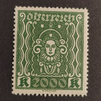 Briefmarke Österreich , 2000Kr, Mi.405A** 