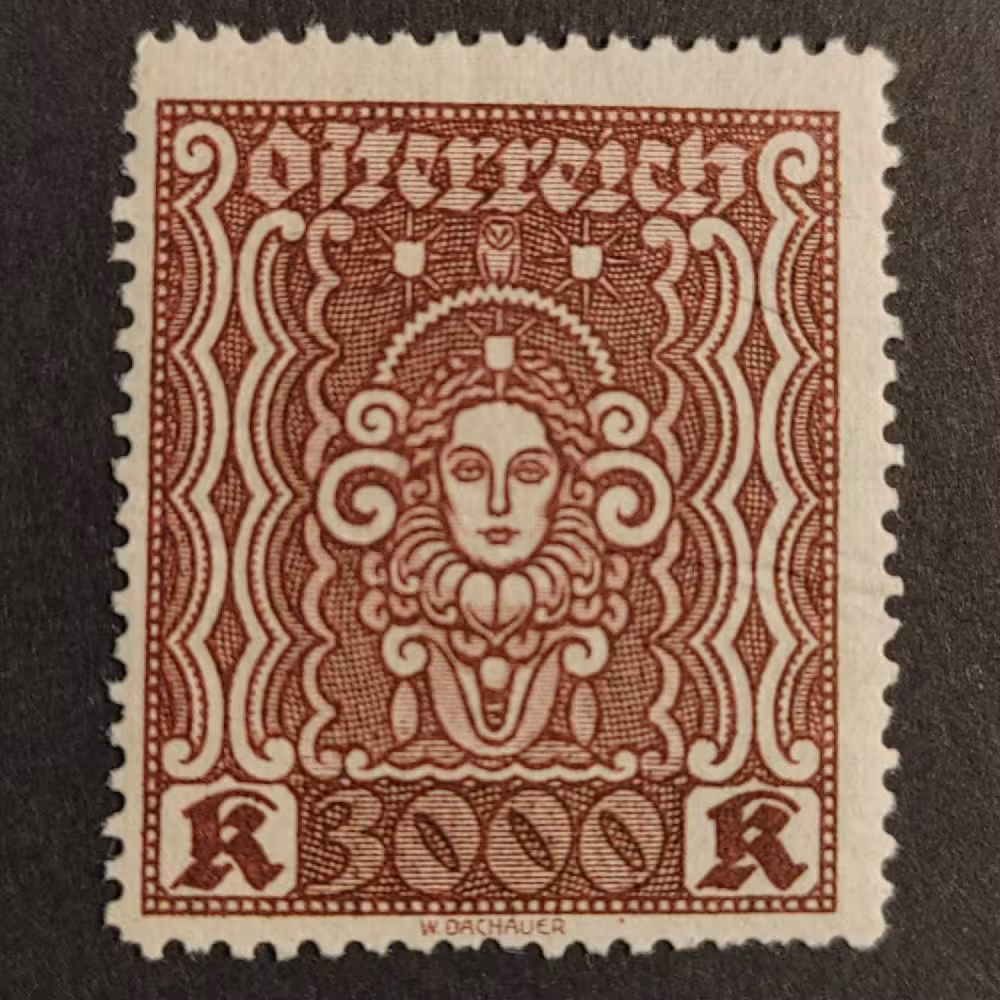 Známka Rakousko , 3000Kr, Mi.406A** 