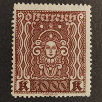 Briefmarke Österreich , 3000Kr, Mi.406A** 