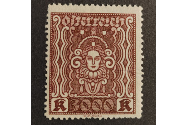Známka Rakousko , 3000Kr, Mi.406A** 