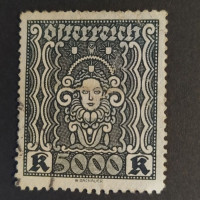 Briefmarke Österreich , 5000Kr, Mi.407A# 