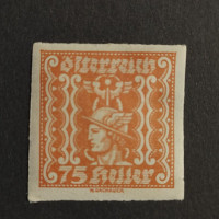 Stamp Austria , 75H, Mi.410, MH* 