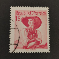Známka Rakousko , 1 öS, Mi.911# Známka Rakousko , 1 öS, Mi.911#