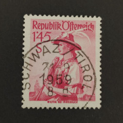 Stamp Austria , 1.45 öS, Mi.915x, used# Stamp Austria , 1.45 öS, Mi.915x, used#