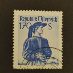 Stamp Austria , 1.7 öS, Mi.918, used# Stamp Austria , 1.7 öS, Mi.918, used#