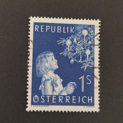 Briefmarke Österreich , 1 öS, Mi.1009# Briefmarke Österreich , 1 öS, Mi.1009#