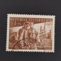 Briefmarke Österreich , 1 öS, Mi.1019# Briefmarke Österreich , 1 öS, Mi.1019#