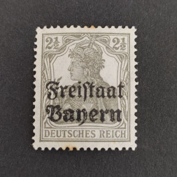 Briefmarke Bayern, Mi.136 (SG 215)*, 2 Pf