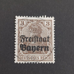 Briefmarke Bayern, Mi.137b (SG 216)#, 3 Pf