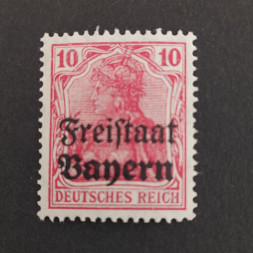 Briefmarke Bayern, Mi.140 (SG 219)*, 10 Pf