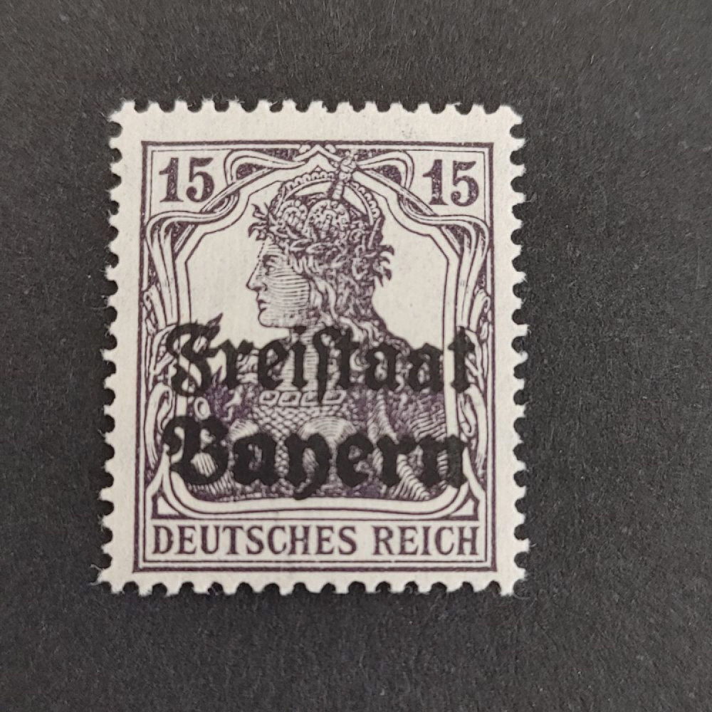 Sello Baviera, Mi.141 (SG 220), MH, 15 Pf