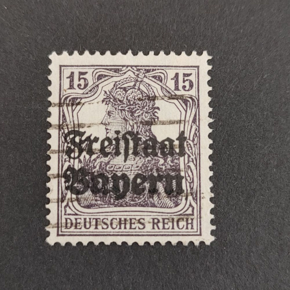 Sello Baviera, Mi.141 (SG 220), Usado #, 15 German