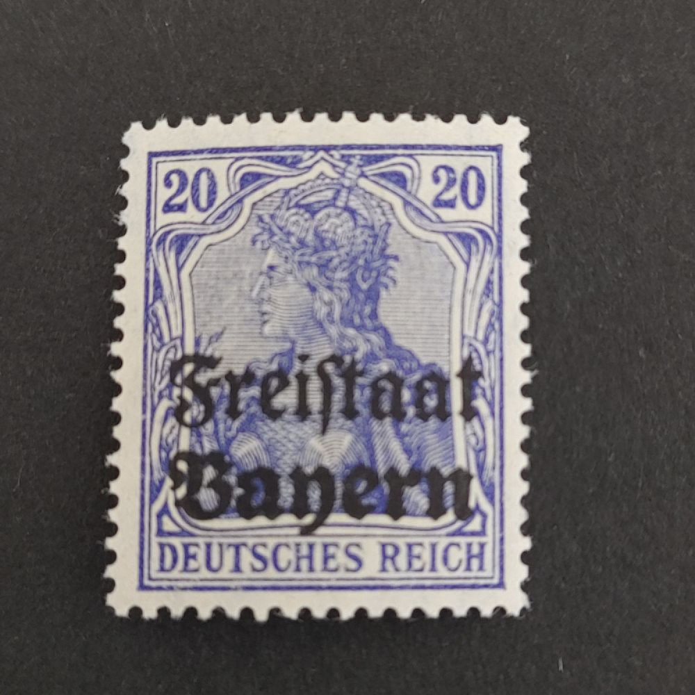 Známka Bavorsko, Mi.142 (SG 221)*, 20 Pf