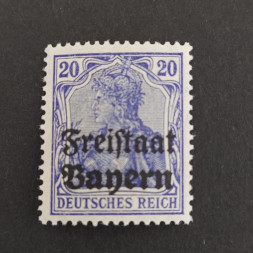 Známka Bavorsko, Mi.142 (SG 221)*, 20 Pf