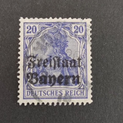 Sello Baviera, Mi.142 (SG 221), Usado #, 20 Pf