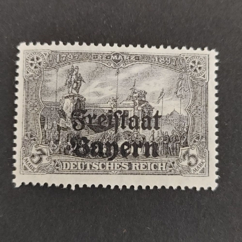 Známka Bavorsko, Mi.150B (SG 229)*, 3 M