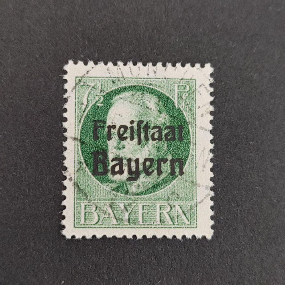 Stamp Bavaria, Mi.154A (SG 233A), Used #, 7 1/2 Pf
