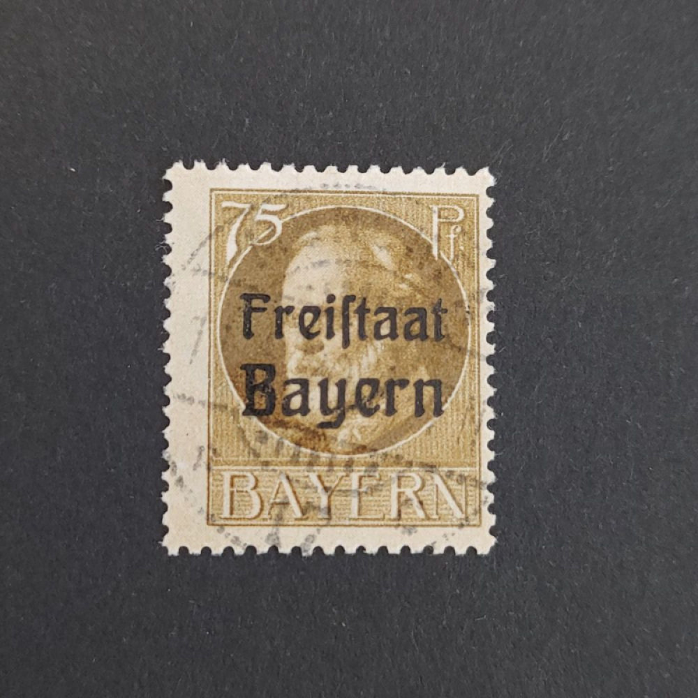 Briefmarke Bayern, Mi.163A (SG 242A)#, 75 Pf