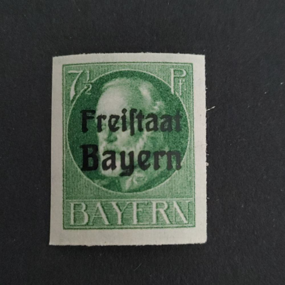 Sello Baviera, Mi.154B (SG 233B), MH, 7 1/2 Pf