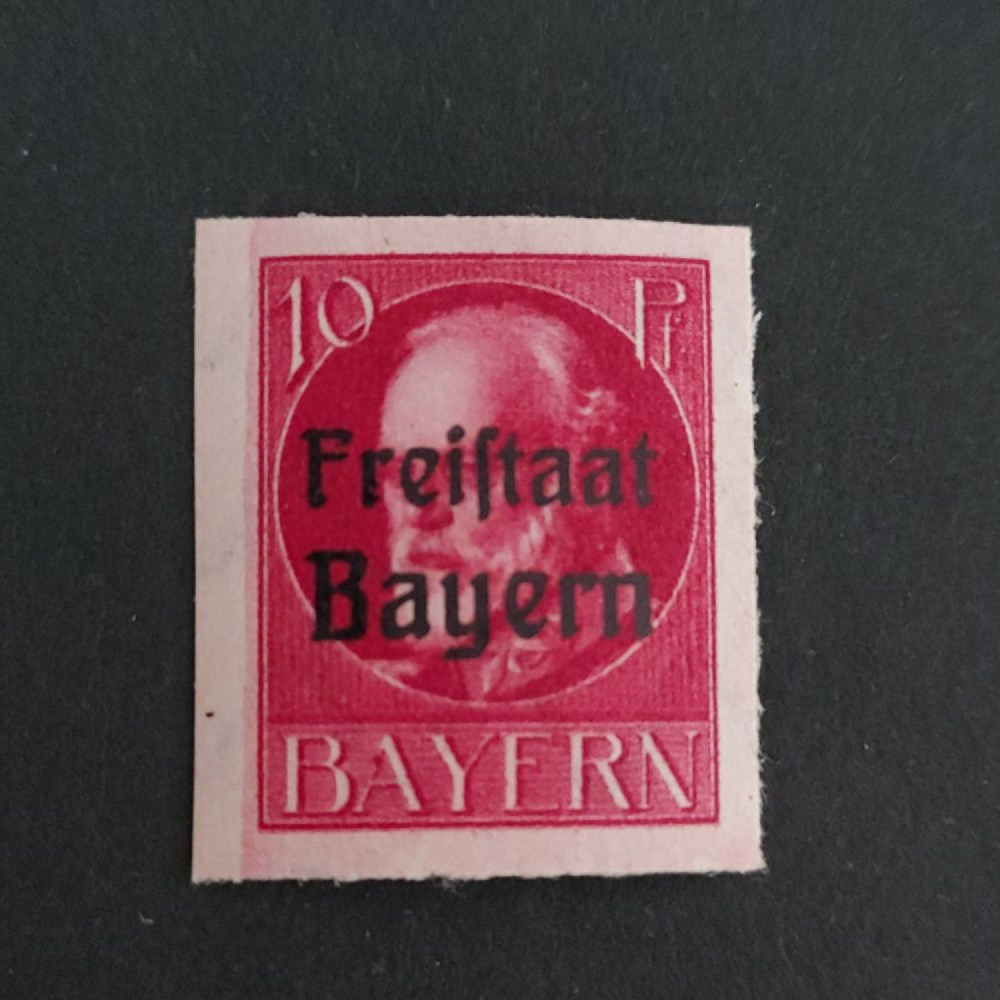Briefmarke Bayern, Mi.155B (SG 234B)*, 10 Pf