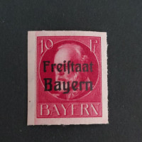 Známka Bavorsko, Mi.155B (SG 234B)*, 10 Pf