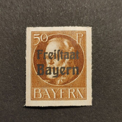 Sello Baviera, Mi.161B (SG 240B), MNH, 50 Pf