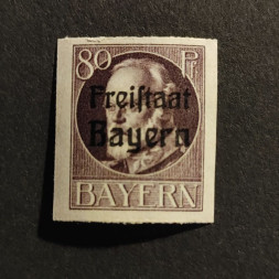 Sello Baviera, Mi.164B (SG 243B), MNH, 80 Pf