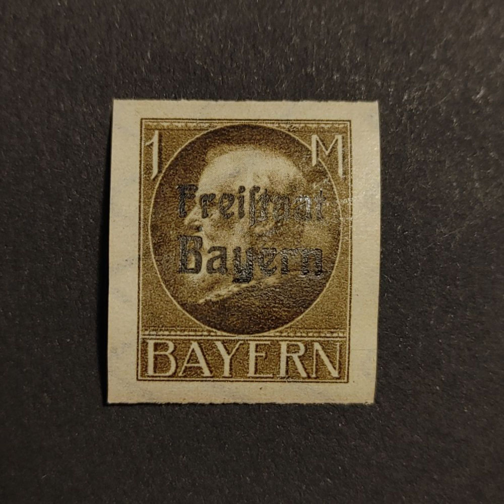 Sello Baviera, Mi.165B (SG 244B), MNH, 1 M
