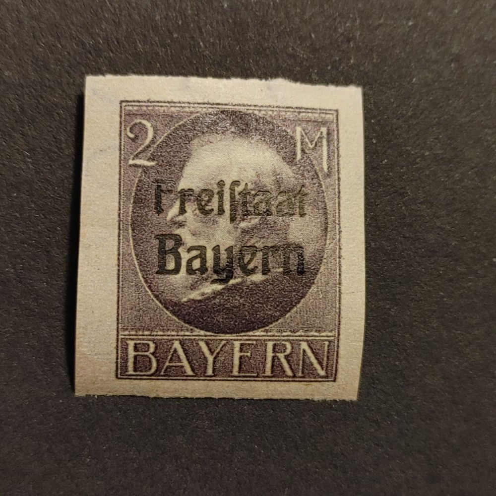 Sello Baviera, Mi.166B (SG 245B), MNH, 2 M