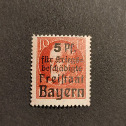 Briefmarke Bayern, Mi.171A (SG 250)*, 10 Pf