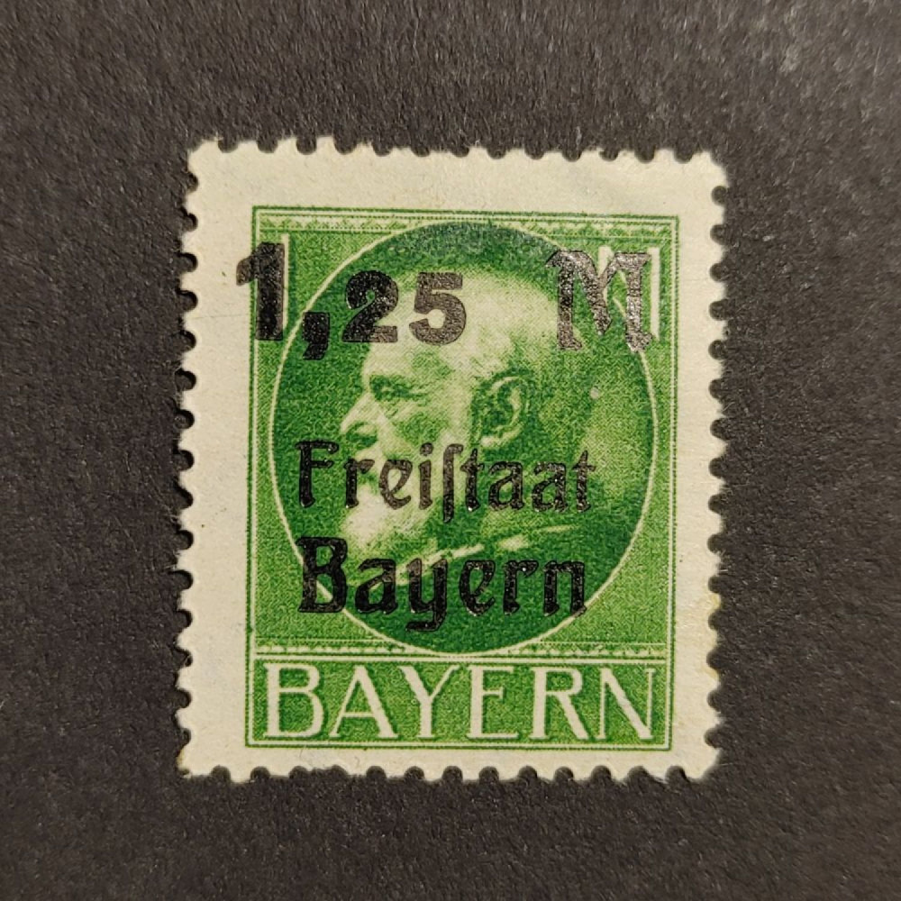Briefmarke Bayern, Mi.174A (SG 253A)**, 1.25 M