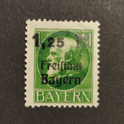 Známka Bavorsko, Mi.174A (SG 253A)**, 1.25 M