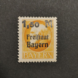 Briefmarke Bayern, Mi.175A (SG 254A)**, 1.5 M