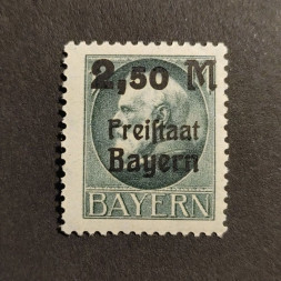 Briefmarke Bayern, Mi.176A (SG 255A)**, 2.5 M