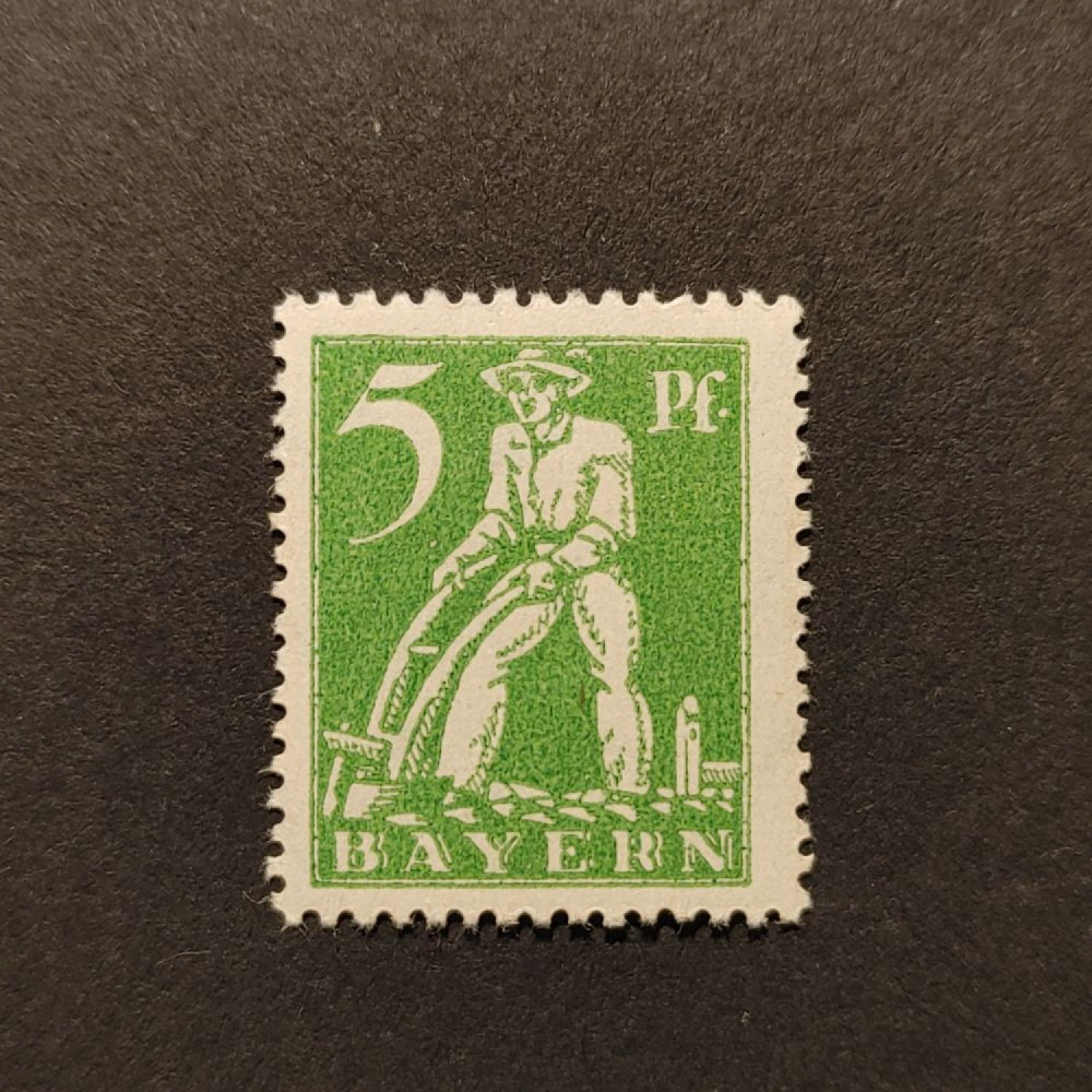 Briefmarke Bayern, Mi.178 (SG 257)**, 5 Pf