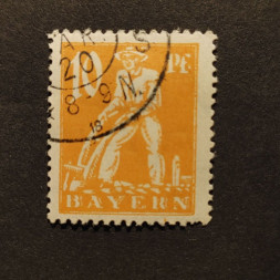 Briefmarke Bayern, Mi.179 (SG 258)#, 10 Pf