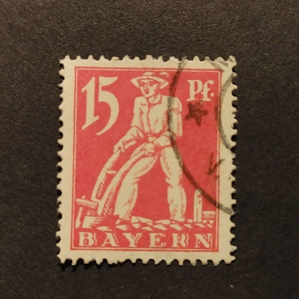 Briefmarke Bayern, Mi.180 (SG 259)#, 15 Pf
