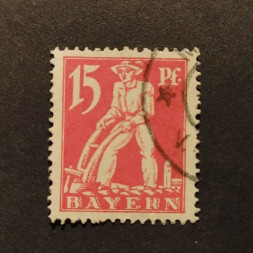 Briefmarke Bayern, Mi.180 (SG 259)#, 15 Pf