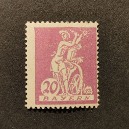 Sello Baviera, Mi.181I (SG 260), MNH, 20 Pf