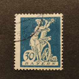 Briefmarke Bayern, Mi.182 (SG 261)#, 30 Pf
