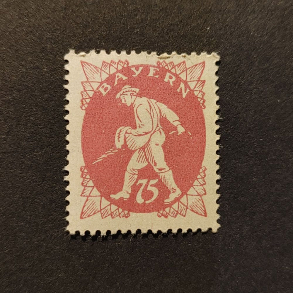 Sello Baviera, Mi.186 (SG 265), MNH, 75 Pf