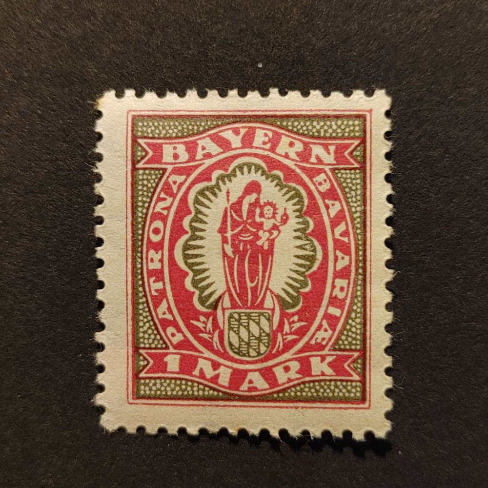Známka Bavorsko, Mi.187 (SG 266)*, 1 M