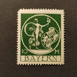 Známka Bavorsko, Mi.194 (SG 272)*, 10 M