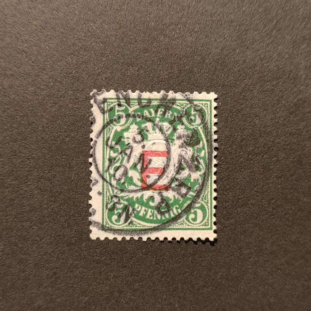 Známka Bavorsko, Mi.D2 (SG R134)#, 5 Pf
