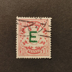 Známka Bavorsko, Mi.D3 (SG R135)#, 10 Pf