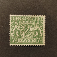 Známka Bavorsko, Mi.D25yc (SG O198)*, 7 1/2 Pf