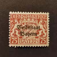 Stamp Bavaria, Mi.DE-BY D41w, MH
