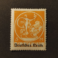 Selo Reich Alemão, Mi.136 (SG  ), MH, 5Mk.