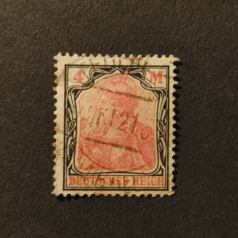 Briefmarke Deutsches Reich, Mi.153 (SG  )#, 4Mk.