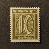 Selo Reich Alemão, Mi.159 (SG  ), MH, 10Pfg.